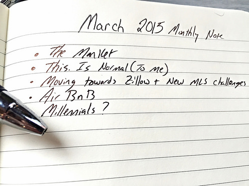 March 2015 Monthly Note