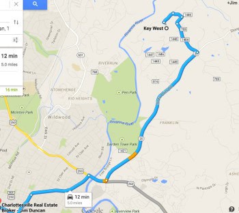 6:40 am - Driving from Key West to Downtown Charlottesville