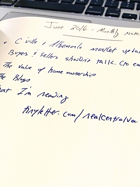 June 2016 Monthly Note