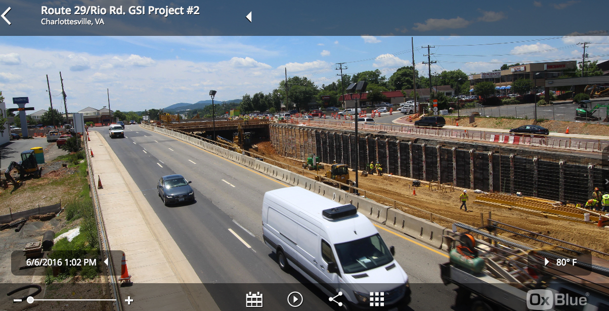 Time-Lapse Construction of 29 and Rio Road in Charlottesville