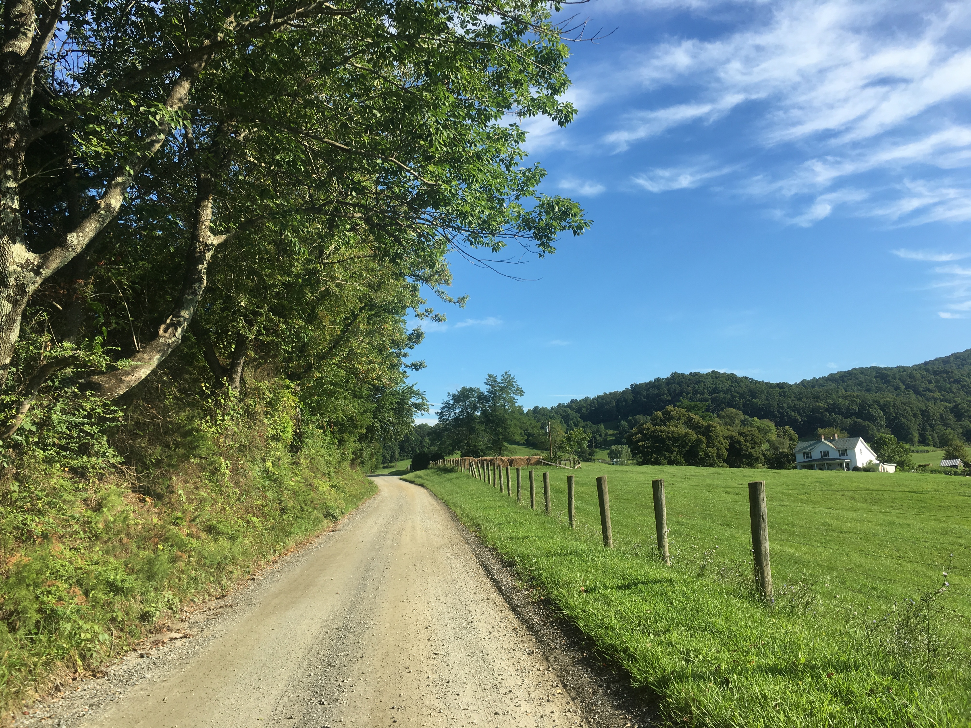 Gravel on Clark Road in Albemarle