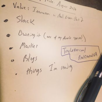 Jim Duncan's August 2016 Monthly Note