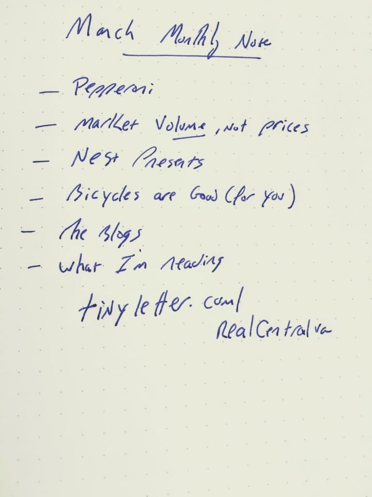 March 2017 Monthly Note