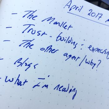 April 2017 Note from Jim Duncan