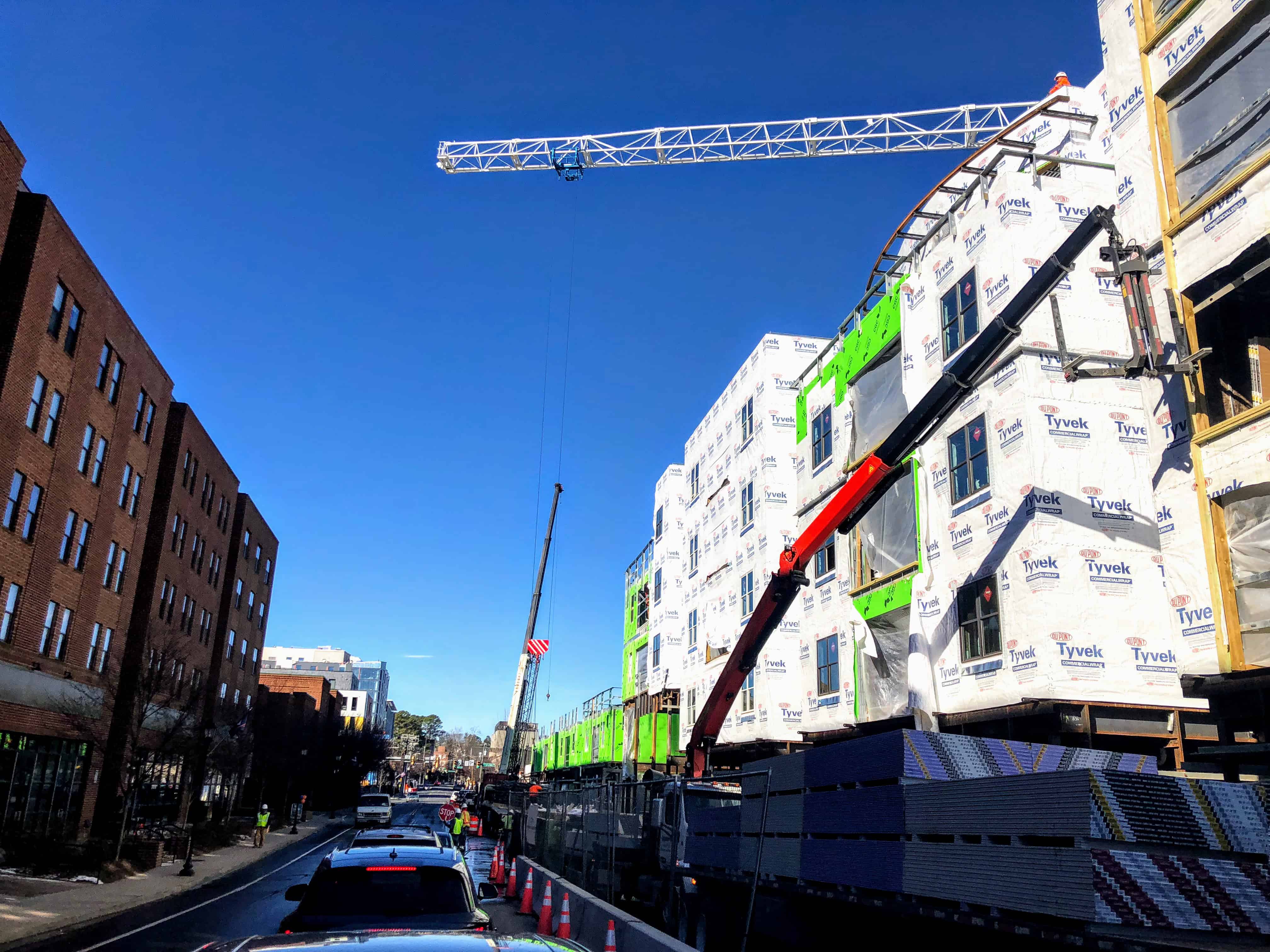 West Main Street in Charlottesville, Looking towards UVA