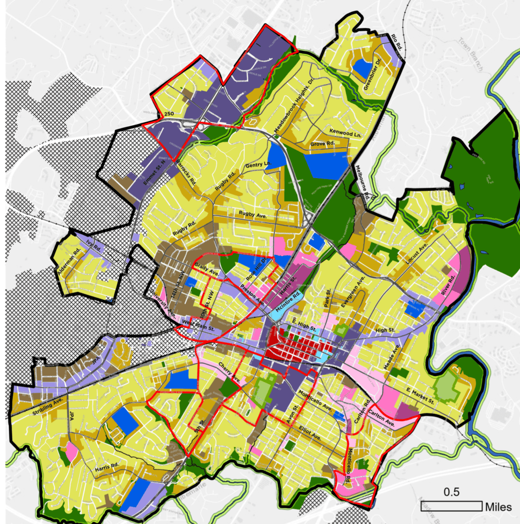 Charlottesville Draft Future Land Use Map-8-21-2021