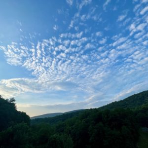 Clouds above Sugar Hollow