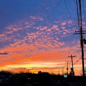 Sunrise in Crozet after a bike ride