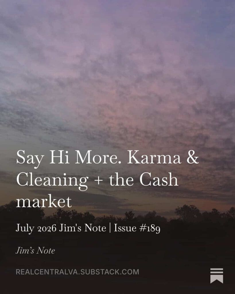 July 2026 Monthly Note: Say Hi More Often, Cleaning Karma, and the Cash “Discount”
